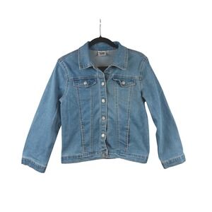 Looney Tunes Tweety Bird Denim Jacket XL 14/16 Kids‎ Blue Graphic Jean Coat